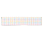 Pastell-Gingham Kurzer Tischläufer (Horizontal)