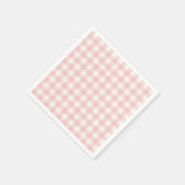 Pastell-Ginghamservietten Serviette (Ecke)