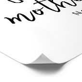 Pastell-Giraffe-Mutter-Baby-Erster-Muttertag-Nurse Poster (Ecke)
