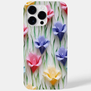 PASTELL-GLADIOLENBLÜTEN IM 3-D-PAPIERLOOK Case-Mate iPhone 14 PRO MAX HÜLLE