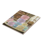 Pastell-Glas-Macarons-Kekse   Fliese (Seite)