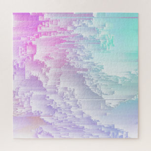 Pastell-Glitch Puzzle