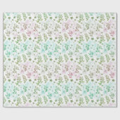 Pastell-Glitter-Ombre-Regenbogen-Farben-Muster Geschenkpapier (Flach)