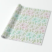 Pastell-Glitter-Ombre-Regenbogen-Farben-Muster Geschenkpapier (Ungerollt)