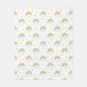 Pastell Glitter Ombre Regenbogenfarben-Muster  Fleecedecke (Vorderseite)