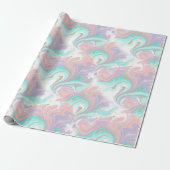 Pastell Glitter Ombre Regenbogenfarben Muster Geschenkpapier (Ungerollt)
