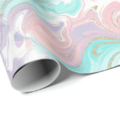 Pastell Glitter Ombre Regenbogenfarben Muster Geschenkpapier (Rolleneckpunkt)