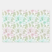 Pastell Glitter Ombre Regenbogenfarben Muster  Geschenkpapier Set (Vorderseite 2)