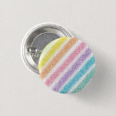 Pastell Glitter Regenbogen Button (Vorne & Hinten)