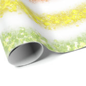 Pastell Glitter Regenbogen Geschenkpapier (Rolleneckpunkt)