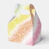 Pastell Glitter Regenbogen Geschenkschachtel (Rückseite)