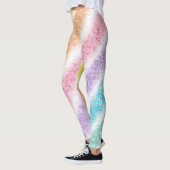 Pastell Glitter Regenbogen Leggings (Links)