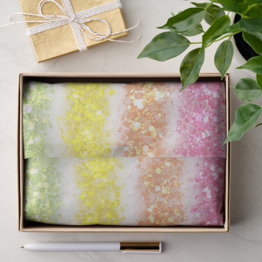 Pastell Glitter Regenbogen Seidenpapier (Geschenk)