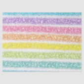 Pastell Glitter Regenbogen Seidenpapier (Vorderseite)