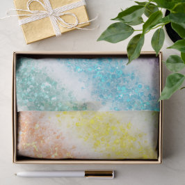 Pastell Glitter Regenbogen Seidenpapier