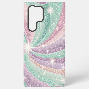 Pastell-Glitter-Strudel-Handyhülle Samsung Galaxy Hülle
