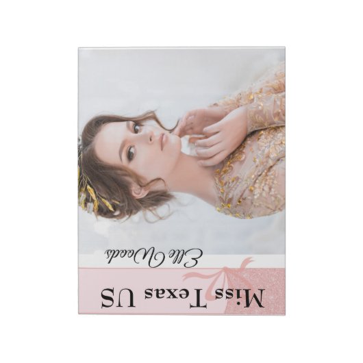 Pastell-Glitzer Notizblock (Rotiert)