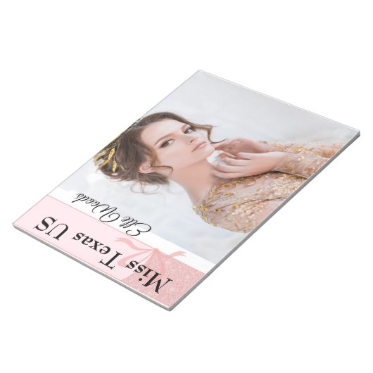 Pastell-Glitzer Notizblock (angewinkelt)