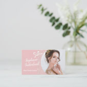 Pastell Glitzer Pageant Business Card Visitenkarte (Stehend Vorderseite)