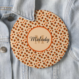 Pastell & Gold-Geparden Button