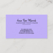 *~* Pastell Gold String Lights Clairvoyant Reader Visitenkarte (Rückseite)