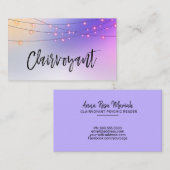 *~* Pastell Gold String Lights Clairvoyant Reader Visitenkarte (Vorne/Hinten)