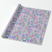 Pastell Goth Blumenknochen und Rose Geschenkpapier (Ungerollt)