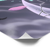 Pastell-Goth-Mystikbär Poster (Ecke)