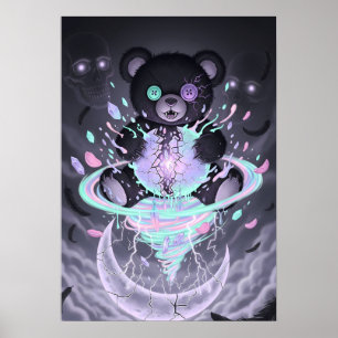 Pastell-Goth-Mystikbär Poster