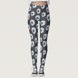 Pastell-Gotik-Süßigkeiten-Augen-Muster-Leggings Leggings
