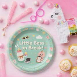 Pastell green Baby Birthday Paper Teller