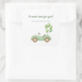 Pastell Green Car & Balloon Aufkleber (Tasche)