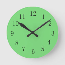 Pastell Green Wall Clock Runde Wanduhr