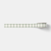 Pastell-grünes Gingham-Muster Ripsband (Vorderseite)