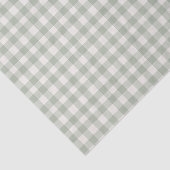 Pastell-grünes Gingham-Muster Seidenpapier (Ausschnitt)