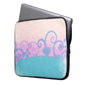 Pastell Grunge Fantasy Laptop - Sieb Laptopschutzhülle (Vorderseite Links)