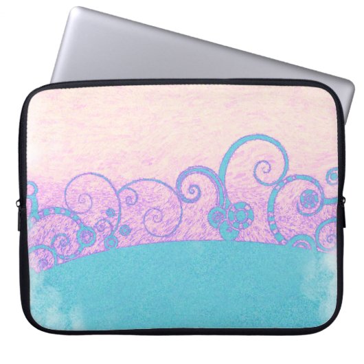 Pastell Grunge Fantasy Laptop - Sieb Laptopschutzhülle (Vorderseite)