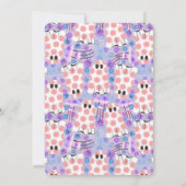 Pastell Halloween Floral Ghosts Einladung (Rückseite)