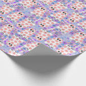 Pastell Halloween Floral Ghosts Geschenkpapier (Ecke)