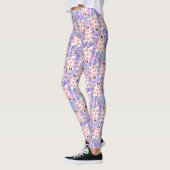 Pastell Halloween Floral Ghosts Leggings (Links)