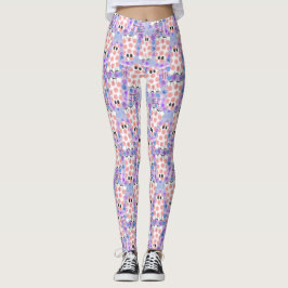 Pastell Halloween Floral Ghosts Leggings