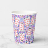 Pastell Halloween Floral Ghosts Pappbecher (Rechts)