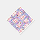Pastell Halloween Floral Ghosts Serviette (Ecke)