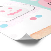 Pastell Halloween Ghost Geburtstagszeichen Poster (Ecke)