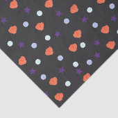 Pastell Halloween Seashells & Sea Stars in Schwarz Seidenpapier (Ausschnitt)