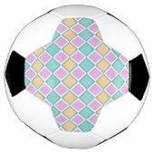 Pastell-Harlekin-Prism-Diamantmuster Fußball (Gedreht)