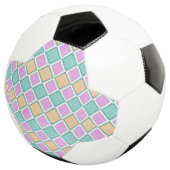 Pastell-Harlekin-Prism-Diamantmuster Fußball (Dreiviertel)