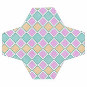 Pastell-Harlekin-Prism-Diamantmuster Fußball (Flach)