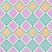 Pastell-Harlekin-Prisma-Diamantmuster Aufkleber (Vorderseite)