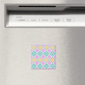 Pastell-Harlekin-Prisma-Diamantmuster Magnet (In Situ (Geschirrspüler))